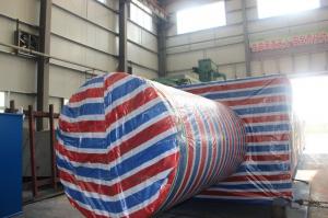 600噸游艇搬運(yùn)機(jī)出口發(fā)貨前 包裝現(xiàn)場